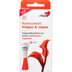 RFSU Raskaustestiliuskat 8 kpl