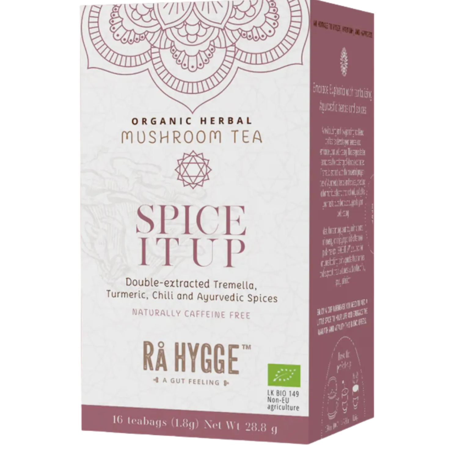 Rå Hygge Spice It Up - Tremella Sieniuutejauhe Yrttitee 16 teepussia - poistuu - Päiväys 01/2027