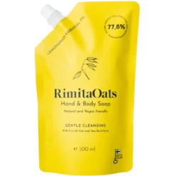 RimitaOats Hand & Body Soap - Käsi- ja vartalosaippua Täyttöpakkaus 500 ml