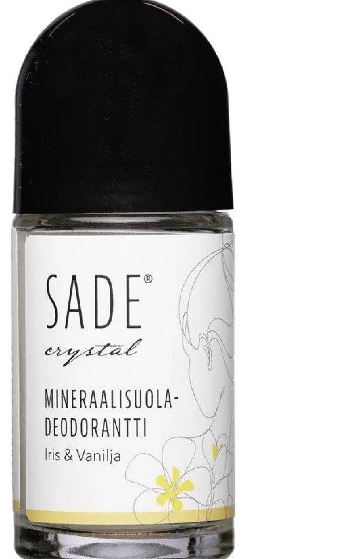 Sade Crystall Roll-On Mineraalisuola Deodorantti 50 ml - Iris & Vanilja