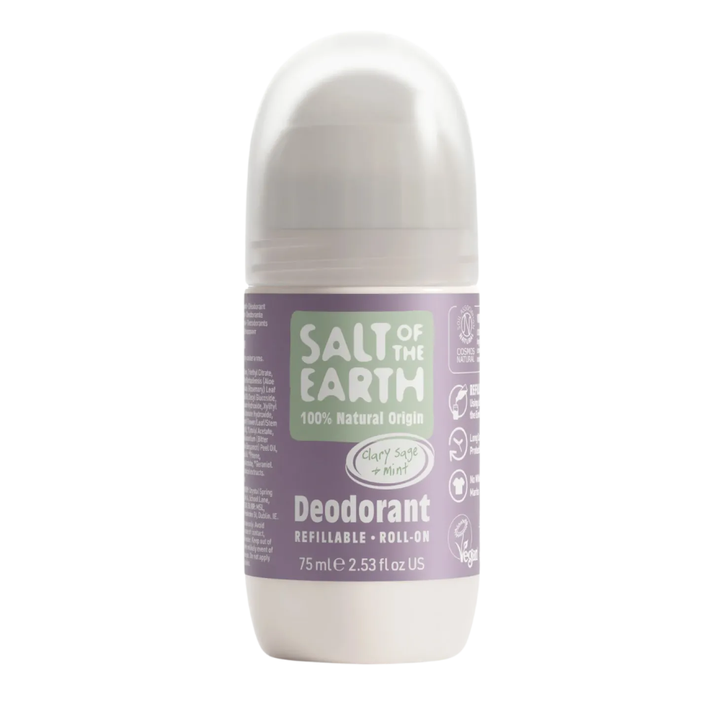 Salt of the Earth - Salvia & Minttu Roll-On Deodorantti 75 ml
