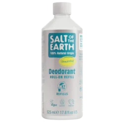 Salt of the Earth - Tuoksuton Roll-On Deodorantti täyttöpakkaus 525 ml