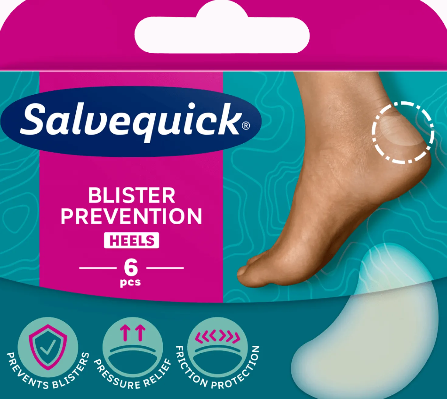 Salvequick Blister Prevention Heels - Rakkolaastari 6 kpl