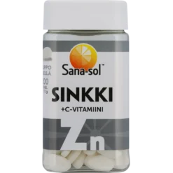 Sana-Sol Sinkki + C-vitamiini 200 tabl.