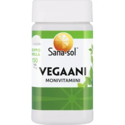Sana-sol Vegaani Monivitamiini - Monivitamiini- ja kivennäisainetabletti 150 tabl.