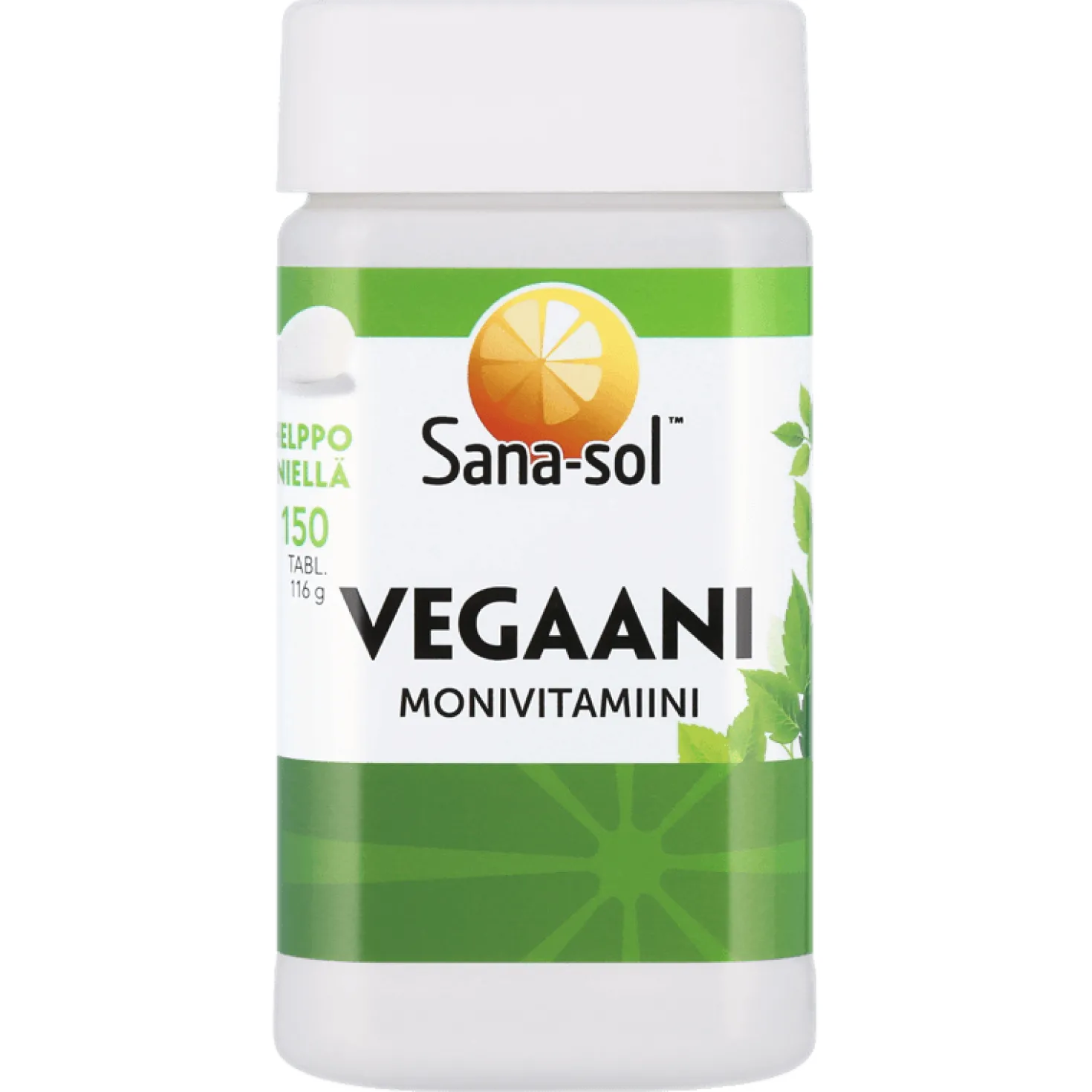 Sana-sol Vegaani Monivitamiini - Monivitamiini- ja kivennäisainetabletti 150 tabl.