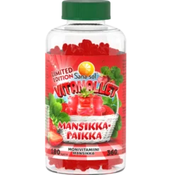 Sana-sol Vitanallet Monivitamiini Mansikkapaikka 180 kpl