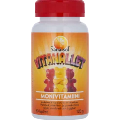 Sana-Sol Vitanallet Monivitamiini 60 kpl - Päiväys 02/2027