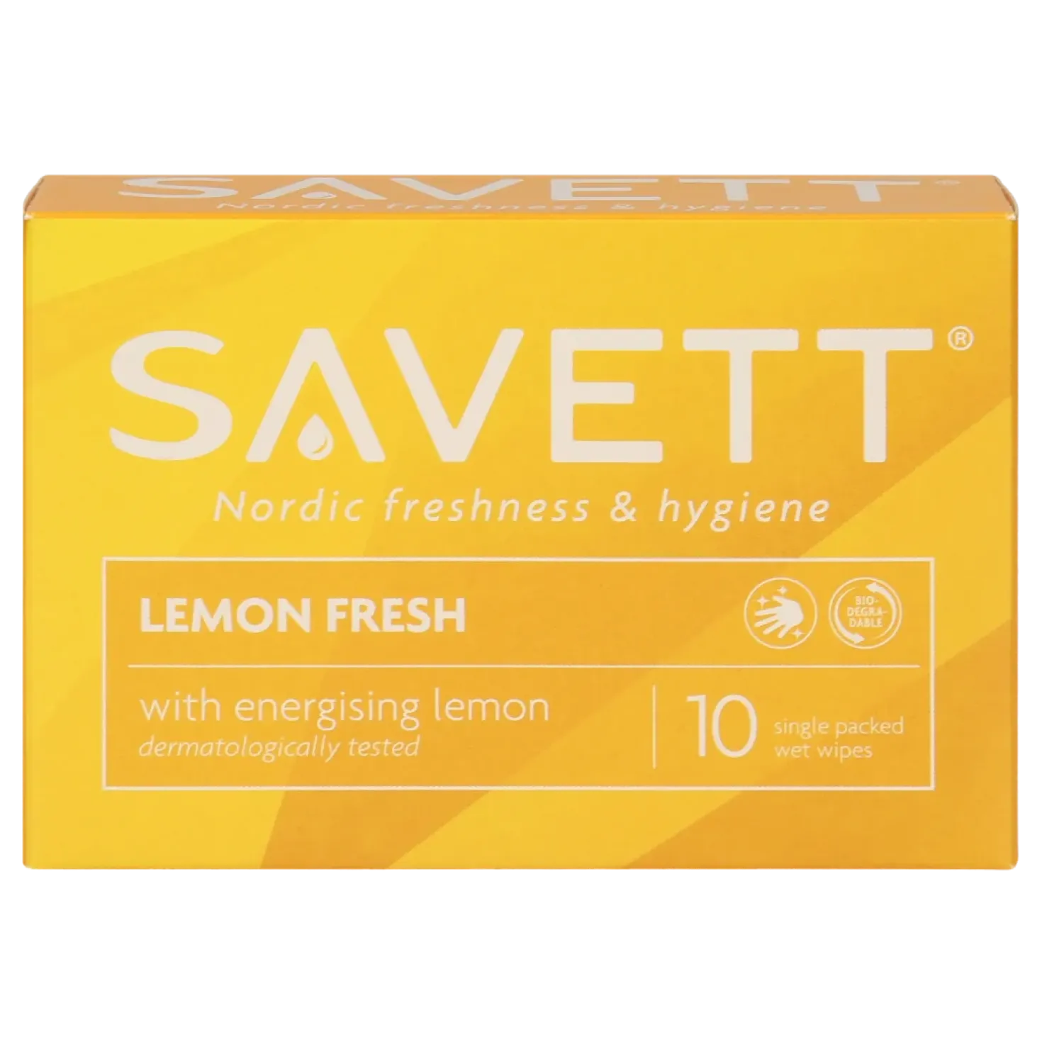 Savett Lemon Fresh - Kosteuspyyhe 10 kpl - erä