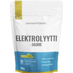 Sinunapteekin Elektrolyyttijauhe Sitruuna-Lime 240 g - erä TUTUSTUMISHINTAAN