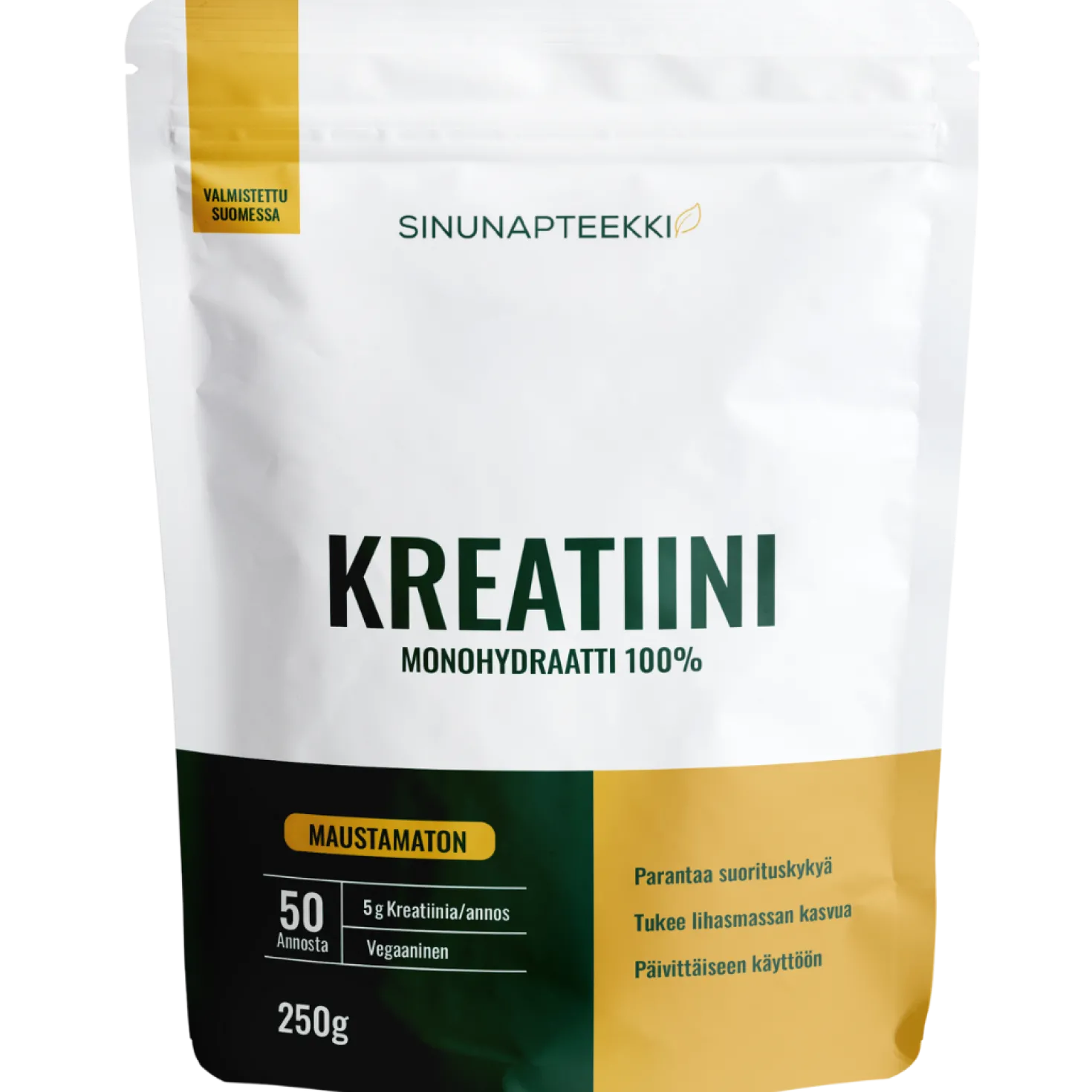 Sinunapteekin Kreatiinimonohydraatti - Maustamaton 250 g