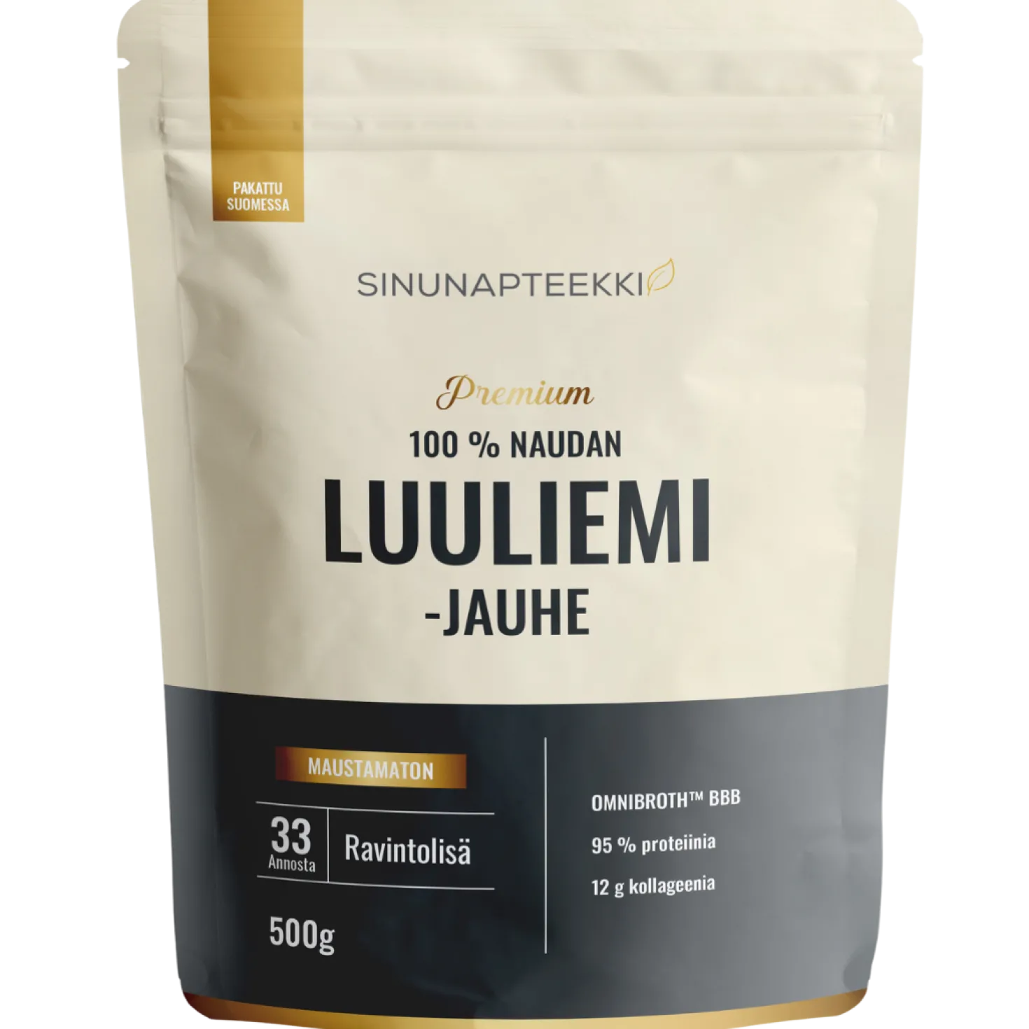 Sinunapteekin 100% Naudan Luuliemijauhe 500 g - hitaammin liukeneva