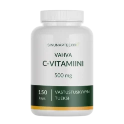 Sinunapteekin Vahva C-vitamiini 500 mg 150 kaps.