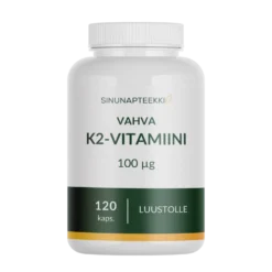 Sinunapteekin Vahva K2-vitamiini 100 μg 120 kaps.
