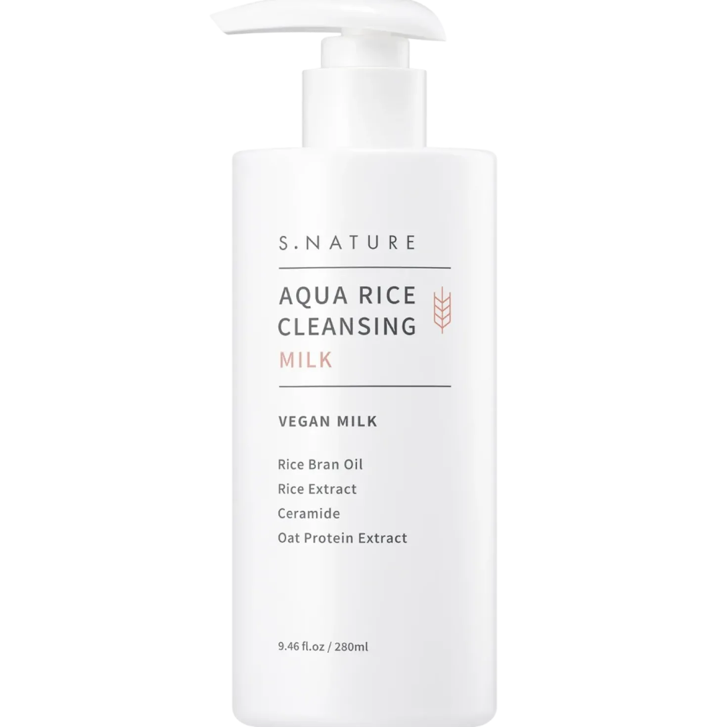 S.NATURE Aqua Rice Cleansing Milk - Puhdistusmaito 280 ml