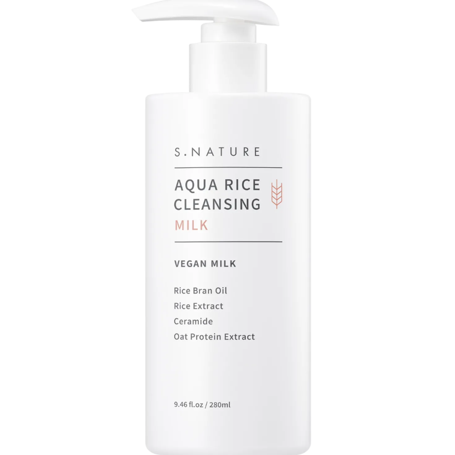 S.NATURE Aqua Rice Cleansing Milk - Puhdistusmaito 280 ml