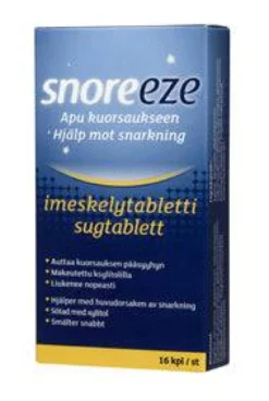 Snoreeze imeskelytabletti kuorsaukseen 16 kpl