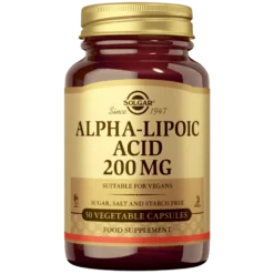 Solgar Alpha-Lipoic Acid - Alfalipoiinihappo 200 mg 50 kaps.