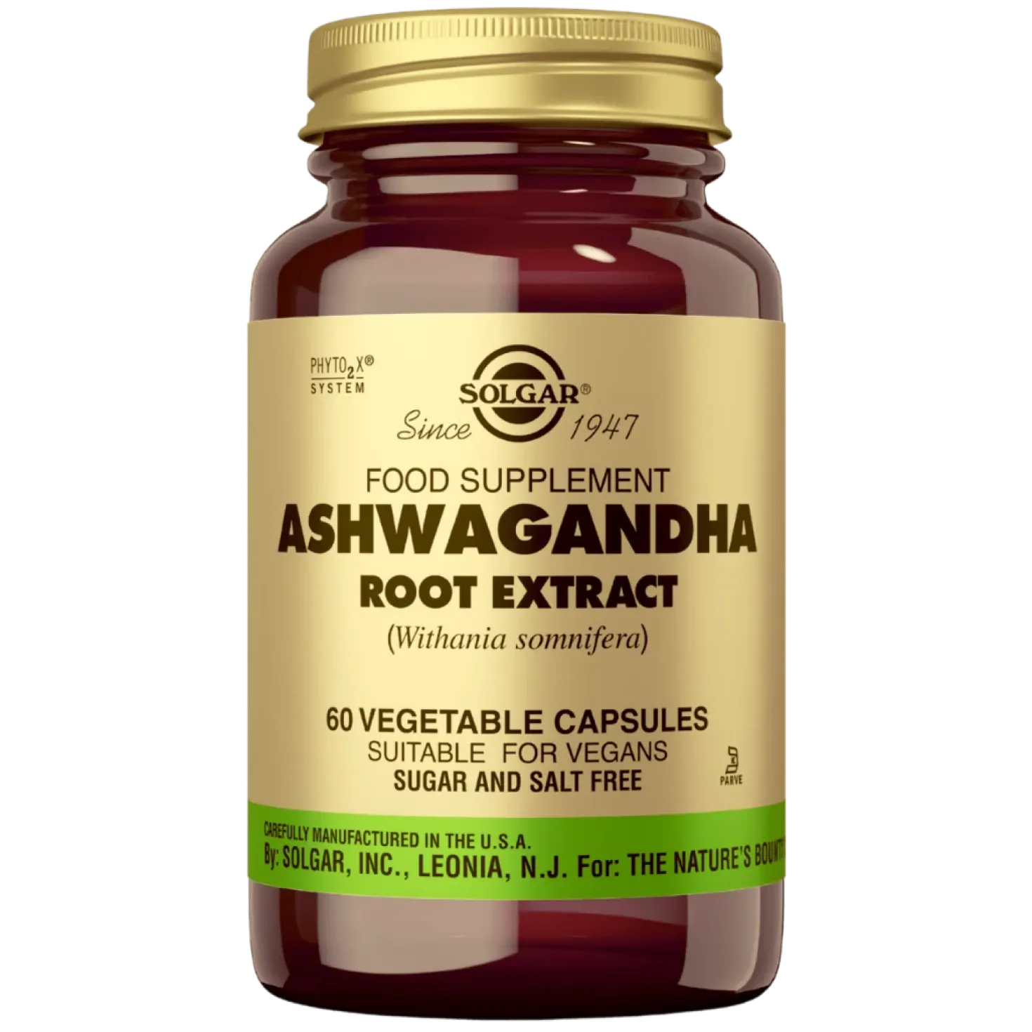 Solgar Ashwagandha - Juuriuute 60 kaps.