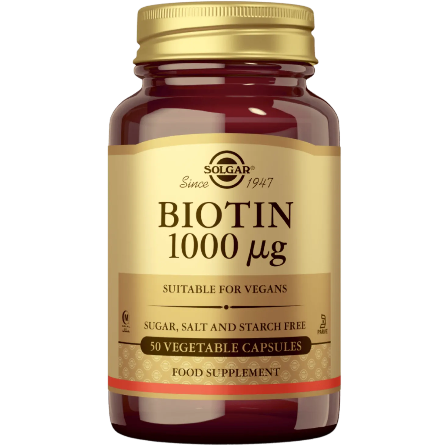 Solgar Biotin 1000 µg - Biotiini 50 kaps.