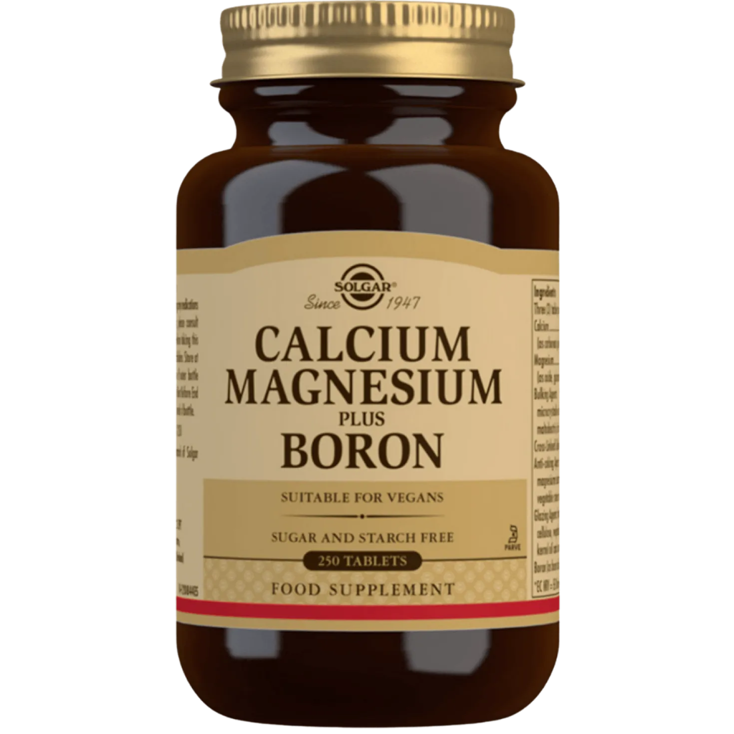 Solgar Calcium Magnesium + Boron - Kalsium Magnesium + Boori 250 tabl.