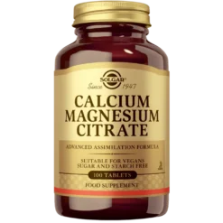 Solgar Calcium Magnesium Citrate - Kalsium-Magnesiumsitraatti 100 tabl.