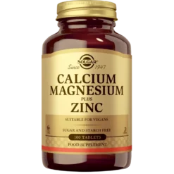 Solgar Calcium Magnesium Plus Zinc - Kalsium-magnesium-sinkki 100 tabl.