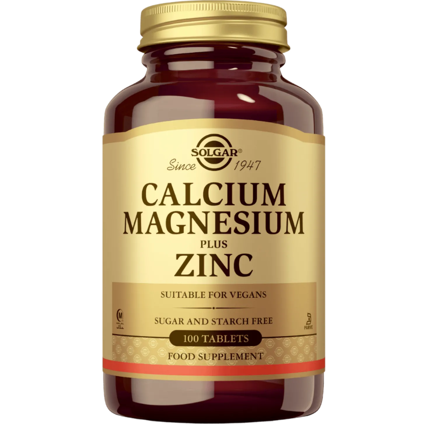 Solgar Calcium Magnesium Plus Zinc - Kalsium-magnesium-sinkki 100 tabl.