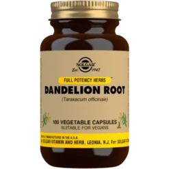 Solgar Dandelion Root - Voikukanjuuriuute 100 vegekaps.