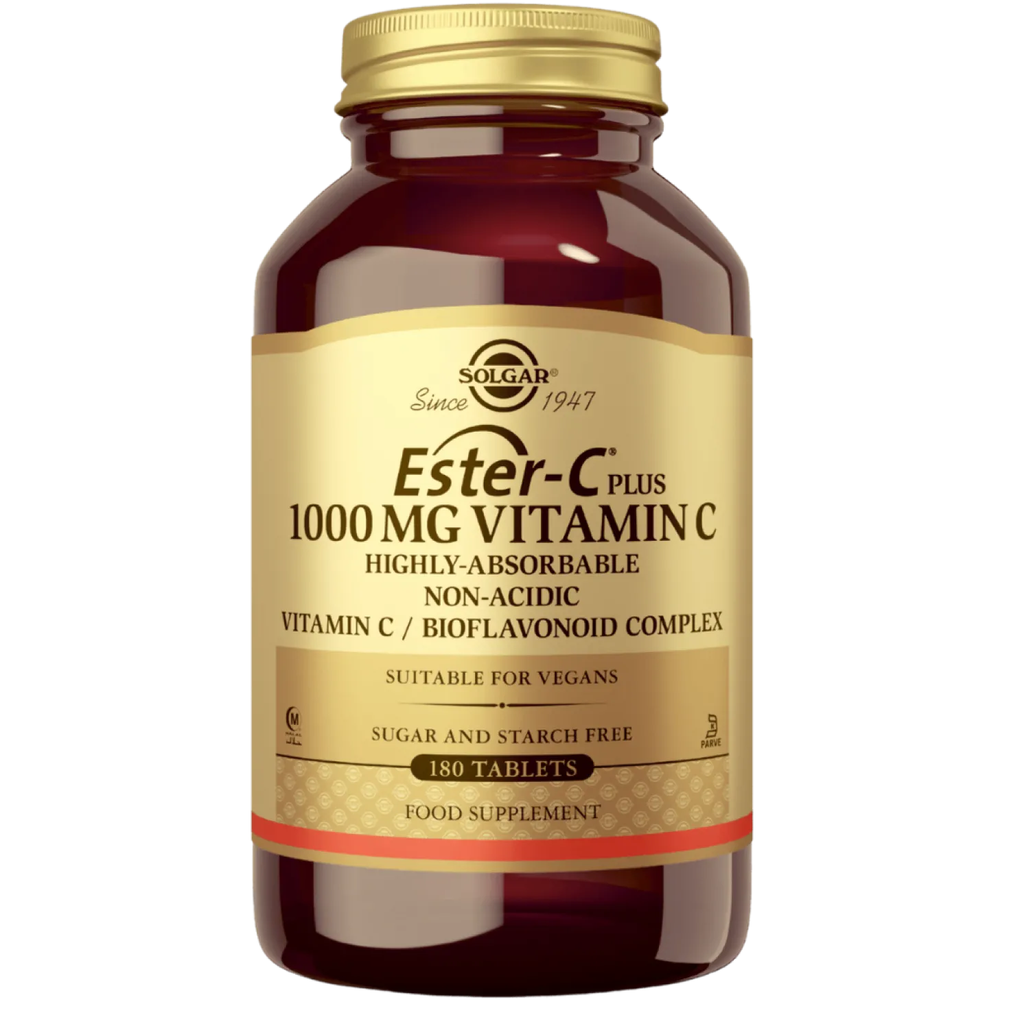 Solgar Ester-C-Plus 1000 mg - C-vitamiini 180 tabl.