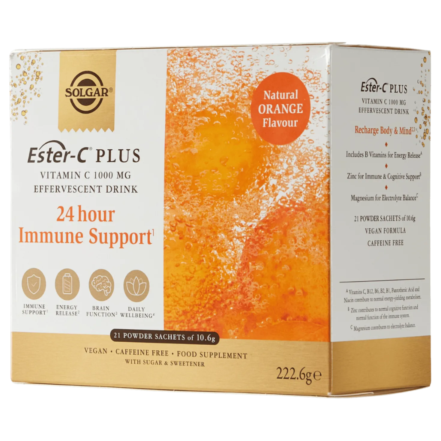 Solgar Ester-C Plus Vitamin C 1000 mg - Monivitamiini-Elektrolyytti-porejuomajauhe 21 annospussia