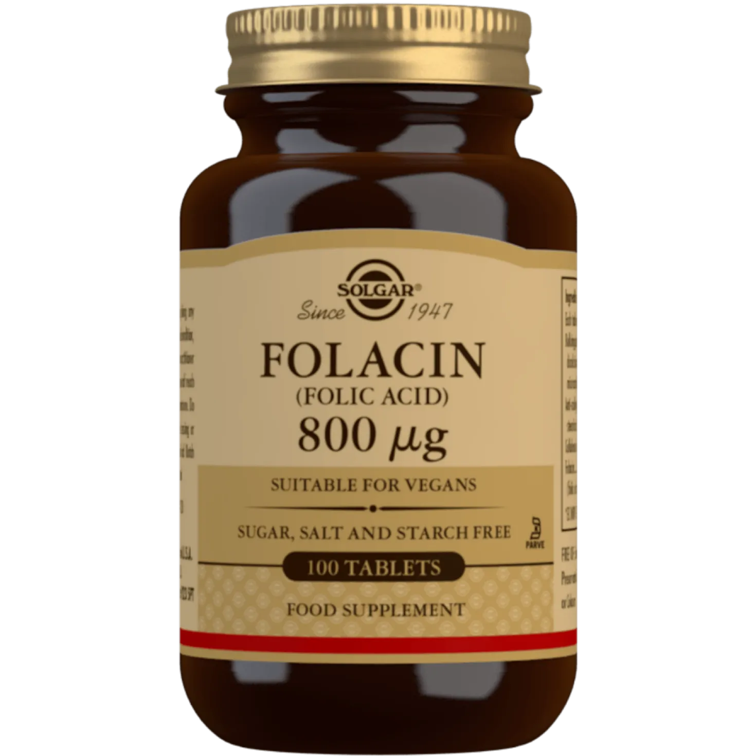 Solgar Folacin 800 µg - Foolihappo 100 tabl.