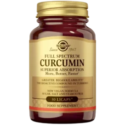 Solgar Full Spectrum Curcumin - Kurkumiini 30 kaps. - Päiväys 01/2027