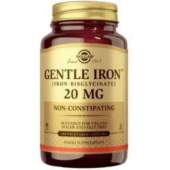 Solgar Gentle Iron 20 mg - Rautavalmiste 180 kaps.