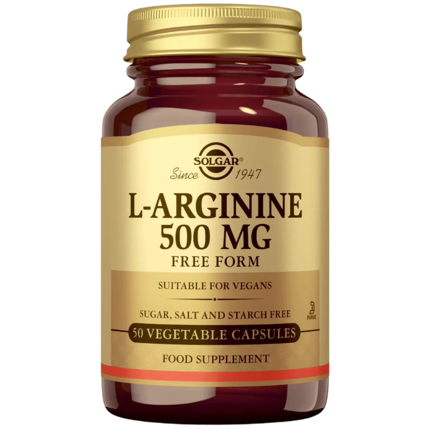 Solgar L-Arginine 500 mg - Aminohappovalmiste 50 kaps.