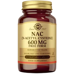 Solgar NAC 600 mg - Aminohappovalmiste 60 kaps.