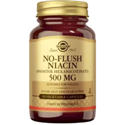 Solgar No-Flush Niacin 500 mg 50 kaps.