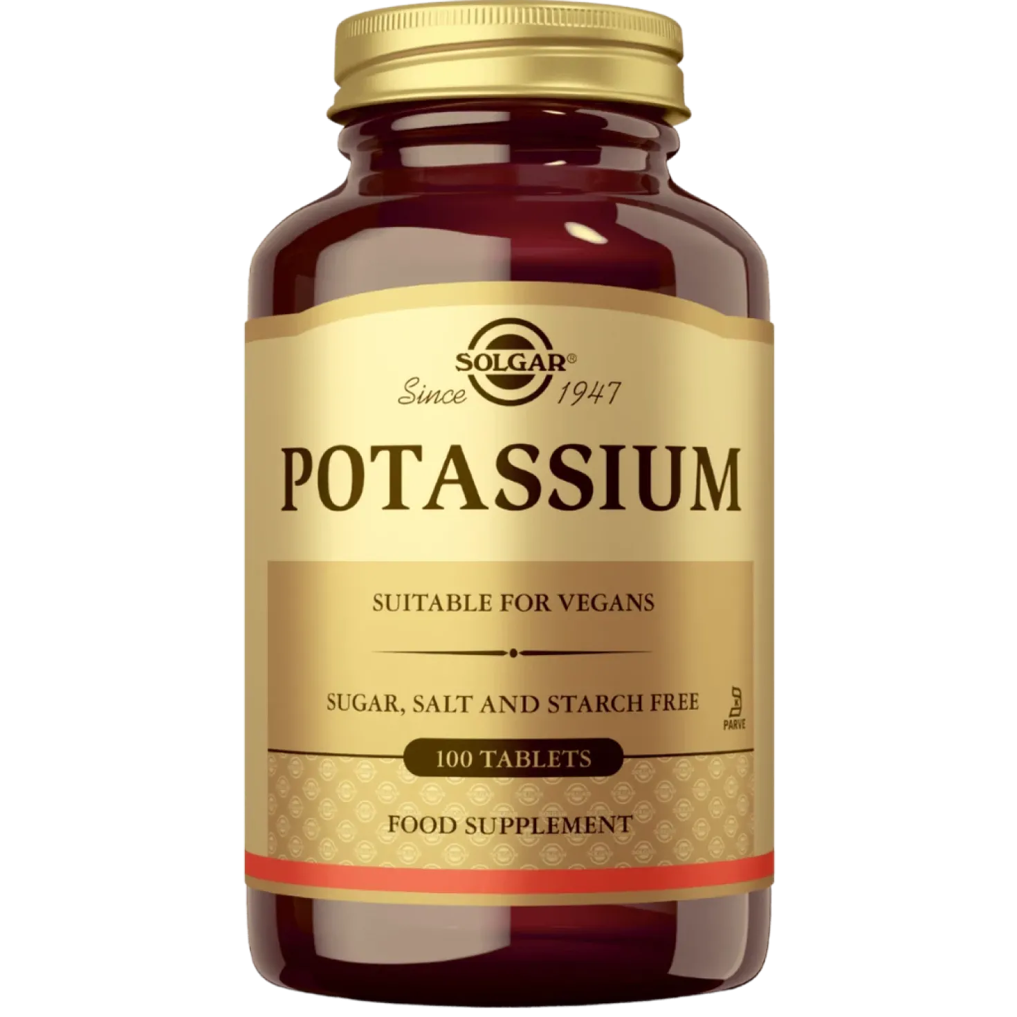 Solgar Potassium - Kalium - Kivennäisainevalmiste - 100 tabl.