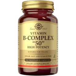 Solgar Vitamin B-Complex "50" - B-Vitamiinivalmiste 100 kaps.