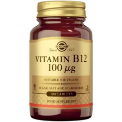 Solgar Vitamin B12 100 µg - B12-vitamiini 100 tabl.