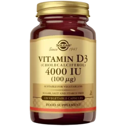 Solgar Vitamin D3 4000IU (100 µg) - D3-vitamiini 120 kaps.