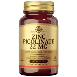 Solgar Zinc Picolinate 22mg - Sinkkipikolinaatti - 100 tabl.