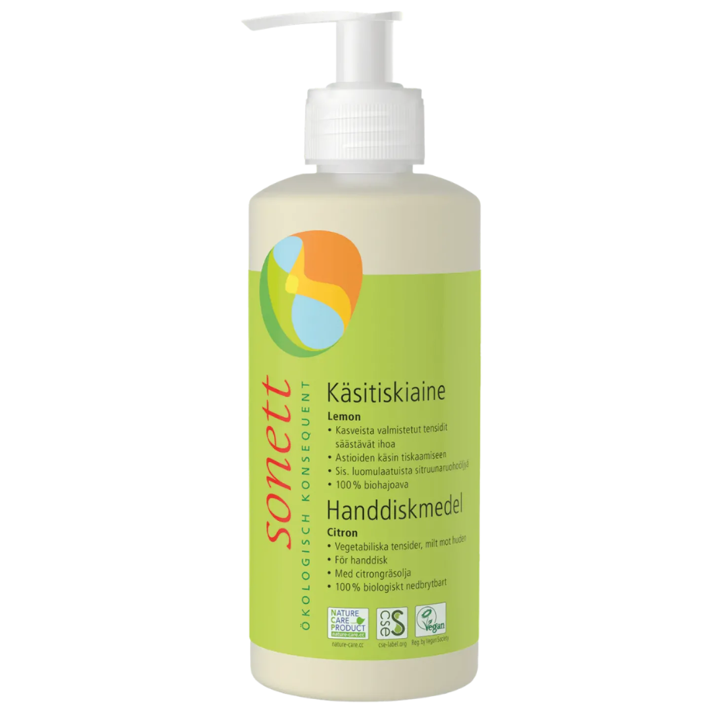 Sonett käsitiskiaine Lemon, luomu 300 ml
