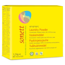 Sonett Laundry Powder - pyykinpesujauhe, tiiviste, vegaaninen 1,2 kg