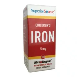 Superior Source Children's Iron 5 mg - Rauta Lapsille 100 tabl.