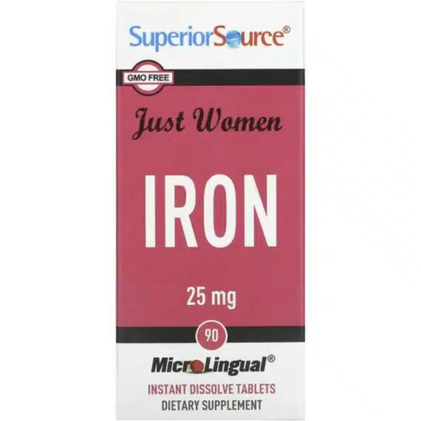 Superior Source Just Women Iron 25 mg 90 tabl.