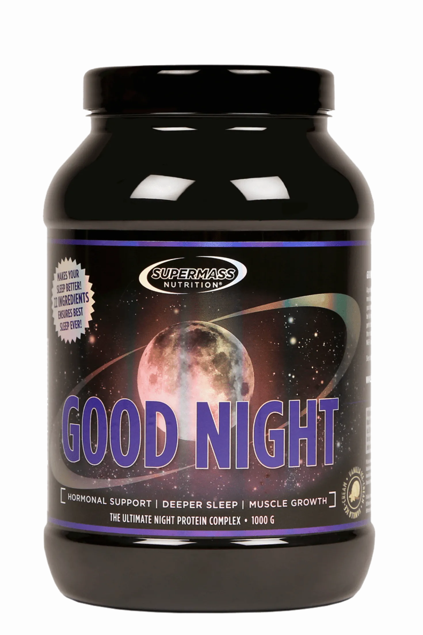 Supermass GOOD NIGHT Vanilla Ice Cream 1000 g - Uudistunut