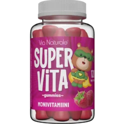 Super Vita Monivitamiini Gummies - Vadelma 120 kpl