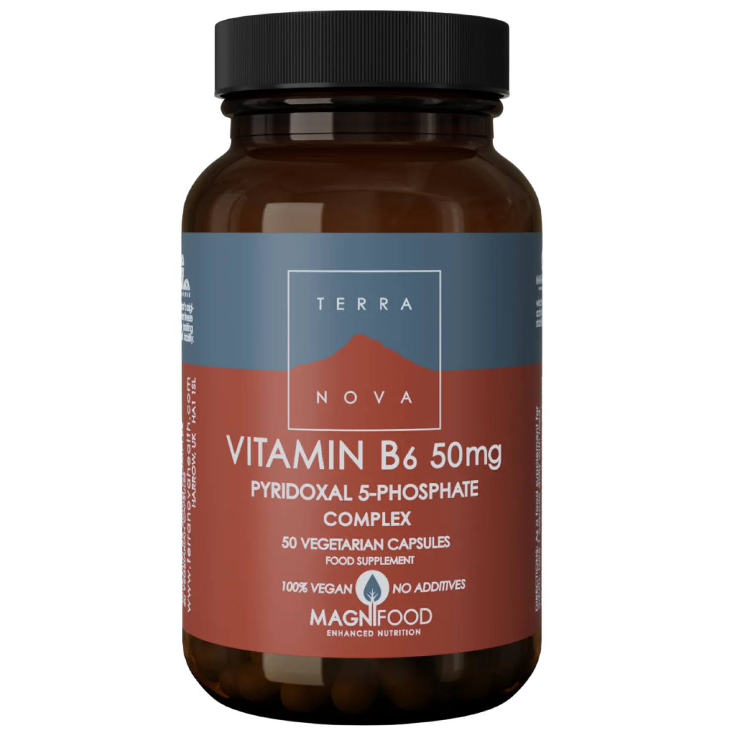 Terranova B6-vitamiini 50 mg complex pyridoksaali 5-fosfaatti (P-5-P)