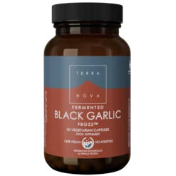 Terranova Fermented Black Garlic - Fermentoitu musta valkosipuli 50 kaps.
